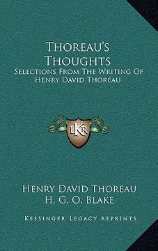 portada thoreau's thoughts: selections from the writing of henry david thoreau