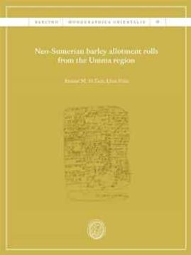 portada Neo-Sumerian Barley Allotment Rolls From the Umma Region (en Inglés)
