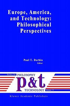 portada europe, america, and technology: philosophical perspectives (en Inglés)