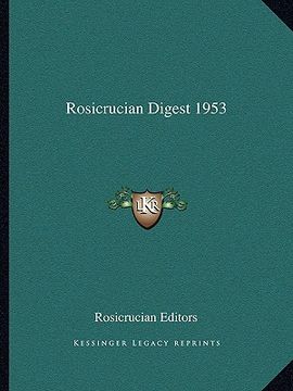 portada rosicrucian digest 1953 (in English)