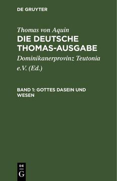 portada Gottes Dasein und Wesen: I. 1-13 (en Alemán)
