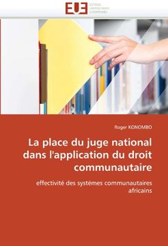 portada La Place Du Juge National Dans L'Application Du Droit Communautaire