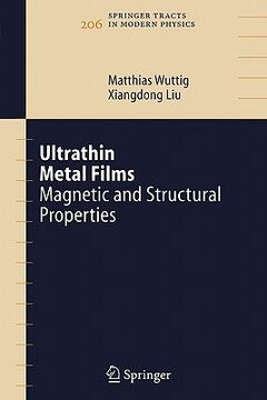 portada ultrathin metal films: magnetic and structural properties (en Inglés)
