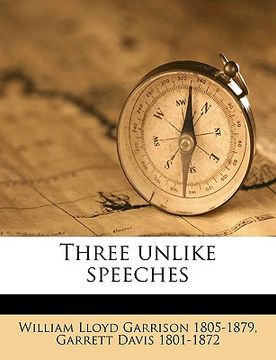 portada three unlike speeches (in English)