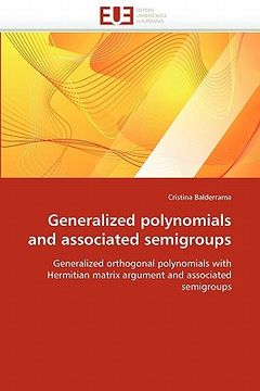 portada generalized polynomials and associated semigroups (en Inglés)