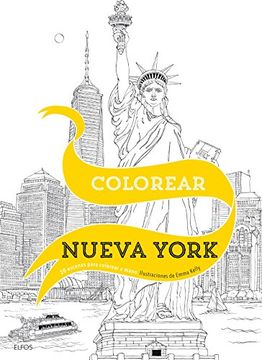 portada Colorear Nueva York: 20 escenas para colorear a mano