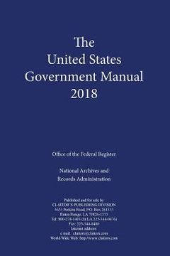 portada United States Government Manual 2018 (en Inglés)