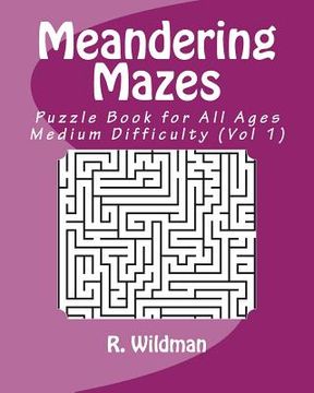 portada Meandering Mazes: Puzzle Books for All Ages - Medium Difficulty (en Inglés)