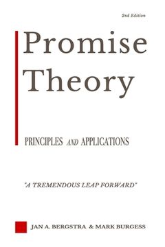 portada Promise Theory: Principles and Applications (Second edition) (in English)