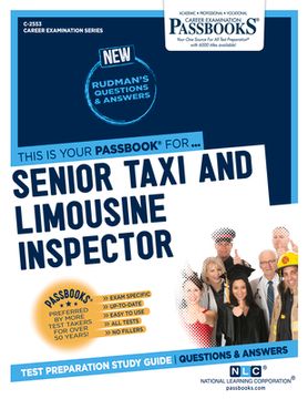 portada Senior Taxi and Limousine Inspector (C-2553): Passbooks Study Guide Volume 2553 (en Inglés)