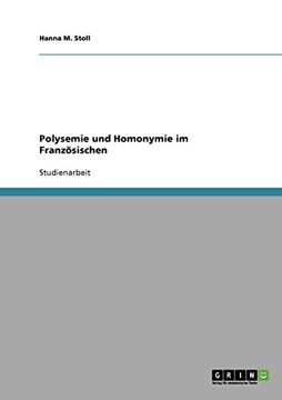 portada Polysemie und Homonymie im Französischen (German Edition)