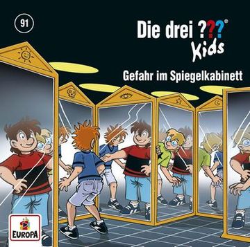 portada Die Drei?   Kids 91 - Gefahr im Spiegelkabinett