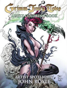 portada Grimm Fairy Tales Adult Coloring Book - Artist Spotlight: John Royle (in English)