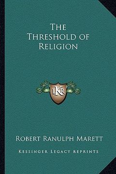 portada the threshold of religion (in English)