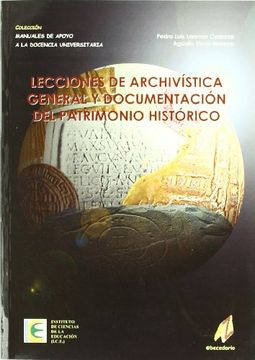 portada Lecciones de Archivística General y Documentación del Patrimonio Histórico