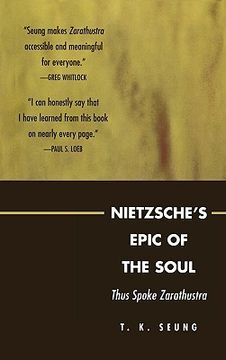 portada nietzsche's epic of the soul: thus spoke zarathustra