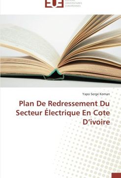 portada Plan De Redressement Du Secteur Électrique En Cote D'ivoire