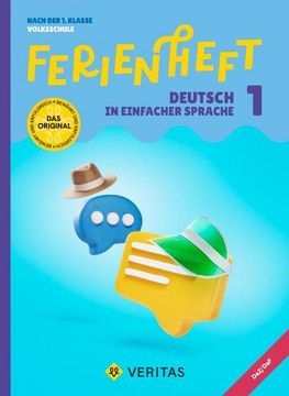 portada Ferienheft Deutsch in Einfacher Sprache. 1. Klasse Volksschule - mit Eingelegten Lösungen