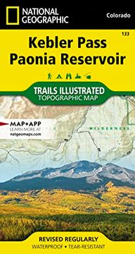 portada Kebler Pass, Paonia Reservoir map (National Geographic Trails Illustrated Map, 133) (en Inglés)