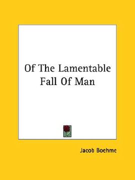 portada of the lamentable fall of man (en Inglés)