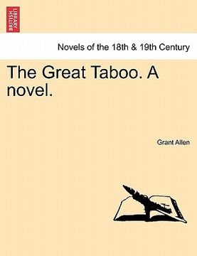 portada the great taboo. a novel. (en Inglés)