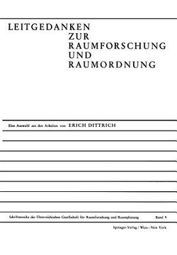 portada Leitgedanken Zur Raumforschung Und Raumordnung: Eine Auswahl Aus Den Arbeiten Von E. Dittrich Anläßlich Seines 65. Geburtstages (en Alemán)