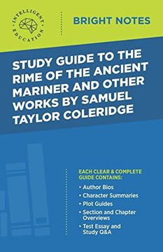 portada Study Guide to the Rime of the Ancient Mariner and Other Works by Samuel Taylor Coleridge (Bright Notes) (in English)