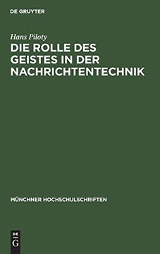 portada Die Rolle des Geistes in der Nachrichtentechnik (en Inglés)