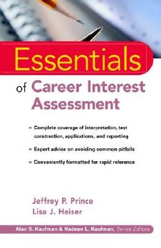 portada essentials of career interest assessment