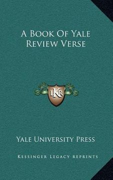 portada a book of yale review verse