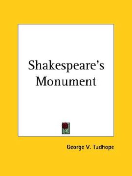 portada shakespeare's monument originally a masonic shrine (en Inglés)