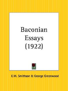 portada baconian essays (en Inglés)