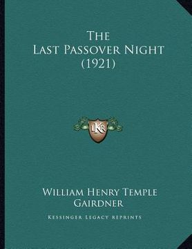 portada the last passover night (1921) (en Inglés)
