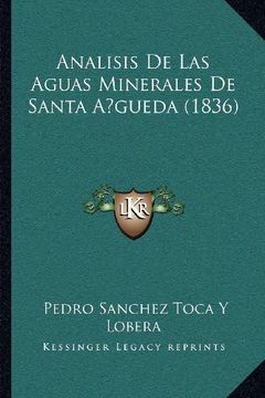 portada Analisis de las Aguas Minerales de Santa Agueda (1836)
