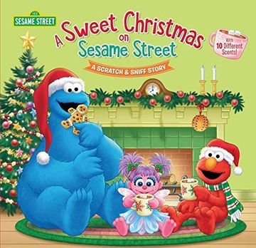 portada A Sweet Christmas on Sesame Street (Sesame Street): A Scratch & Sniff Story (en Inglés)