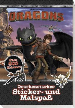 portada Dragons: Drachenstarker Sticker- und Malspaß (en Alemán)