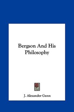 portada bergson and his philosophy