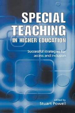 portada special teaching in higher education (en Inglés)