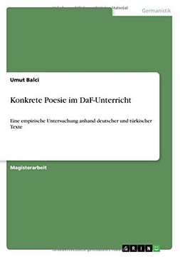 portada Konkrete Poesie im DaF-Unterricht (German Edition)