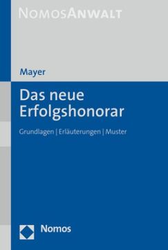 portada Das Neue Erfolgshonorar (in German)