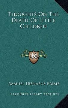 portada thoughts on the death of little children (en Inglés)