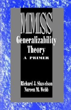 portada generalizability theory: a primer (en Inglés)