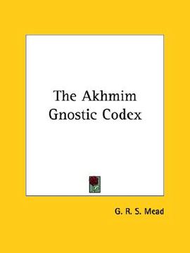 portada the akhmim gnostic codex (in English)
