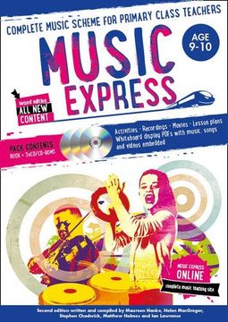 portada Music Express – Music Express: Age 9-10 (Book + 3CDs + DVD-ROM): Complete music scheme for primary class teachers