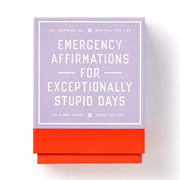 portada Emergency Affirmations for Exceptionally Stupid Days Card Deck 