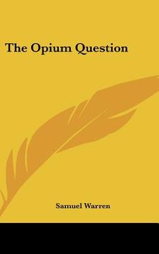 portada the opium question (en Inglés)