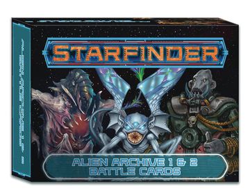 portada Starfinder Alien Archive 1 & 2 Battle Cards (in English)