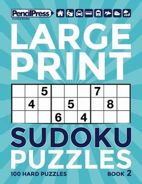 portada Large Print Sudoku Puzzles Book 2 (en Inglés)