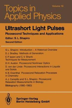 portada ultrashort light pulses: picosecond techniques and applications (en Inglés)