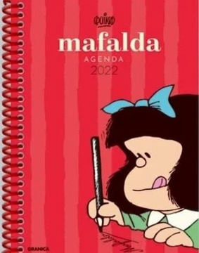 portada Agenda 2022 Mafalda Anillada Columnas Roja